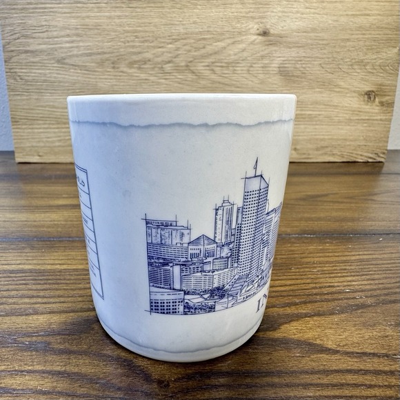 Starbucks Architectural Series 2006 INDIANAPOLIS City Coffee Mug 18oz Blue Print - Picture 4 of 8